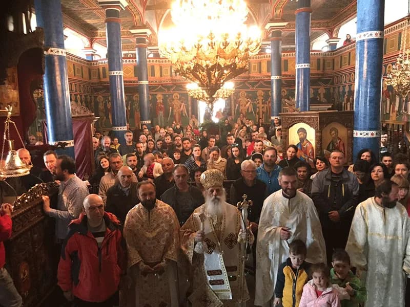 Крстопоклона Недела - Света Архиерејска Литургија во храмот „Рождество на Пресвета Богородица“, во Битола