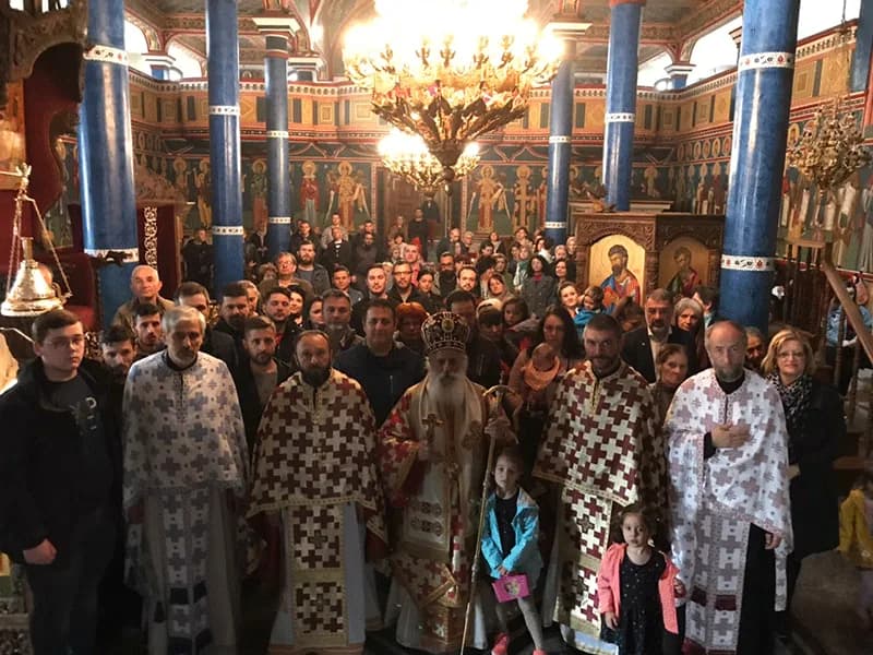 Велики Четврток - Света Архиерејска Василиева Литургија во храмот „Рождество на Пресвета Богородица“, во Битола