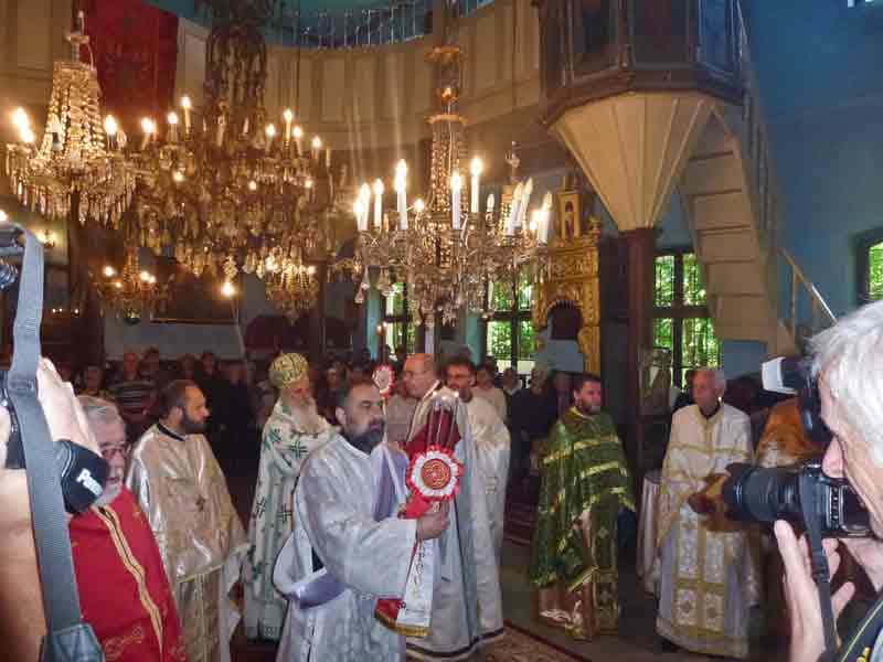 Божествена литургија во храмот „Константин и Елена“