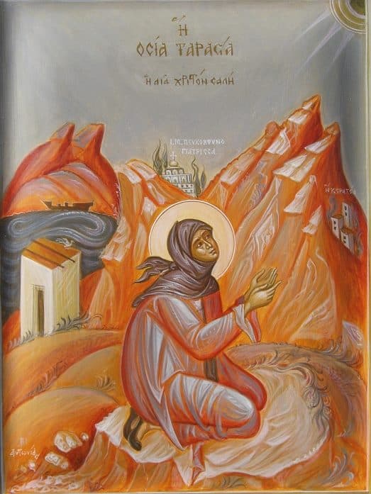 Блажена Тарсо (Тарасија), Христа ради јуродива. (24 септември / 7 октомври, 1989).