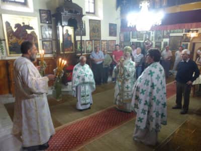 Архиерејска Литургија во село Ореовец - Втор ден Духовден