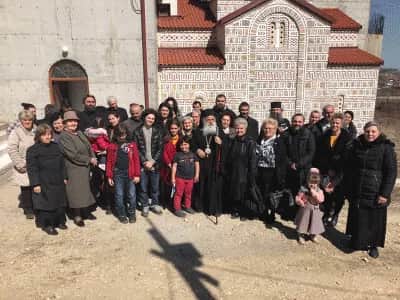 Мало осветување на храмот „Света Лидија“ во Битола