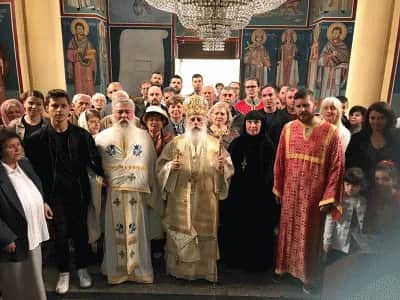 Недела на раслабениот - Света Архиерејска Литургија во храмот „Свети Архангел Гаврил“ во Довлеџик