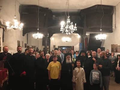 Празнична Вечерна богослужба во манастирот „Успение на Пресвета Богородица“, во Јанковец