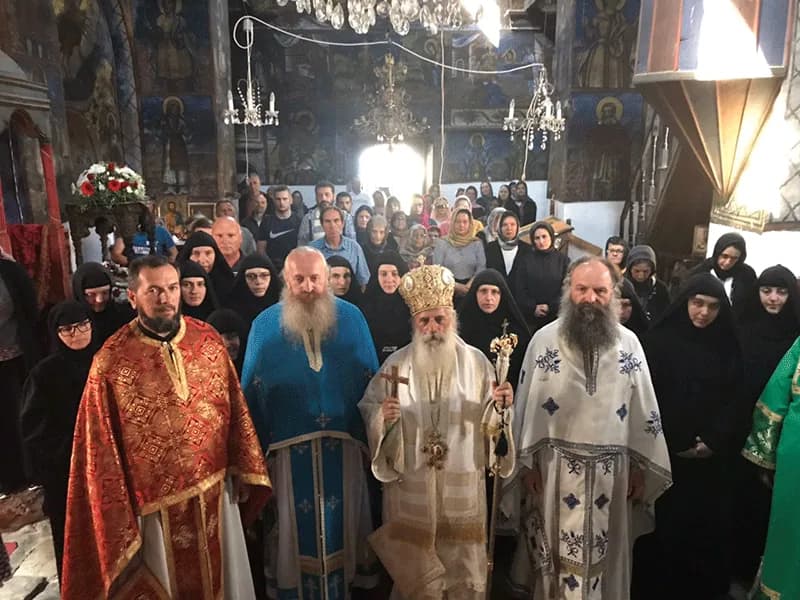 Отсекување на главата на Свети Јован Крстител – Света Архиерејска Литургија во манастирот „Свети Јован Крстител“, во Слепче