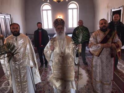 Влегување на Спасителот Господ Исус Христос во Ерусалим (Цветници) – Света Архиерејска Литургија во митрополитскиот храм „Свети Великомаченик Георгиј“, во Битола