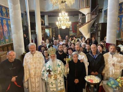 Воздвижение на Чесниот и Животворен Крст Господов – Света Архиерејска Литургија во храмот „Свети Великомаченик Георгиј“ во Ресен