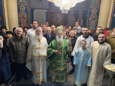 Дваесет и шеста недела по Педесетница - Света Архиерејска Литургија во храмот „Свети Архангел Гаврил“ во Довлеџик
