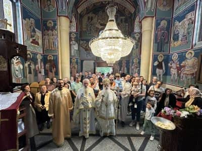 Четврта недела по Педесетница - Света Архиерејска Литургија во храмот „Свети Архангел Гаврил“, во Довлеџик