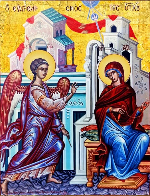 Благовештение (Лк.1, 26-38) Дева Марија како «Богородица», «Мајка» и «Слугинка» Господова