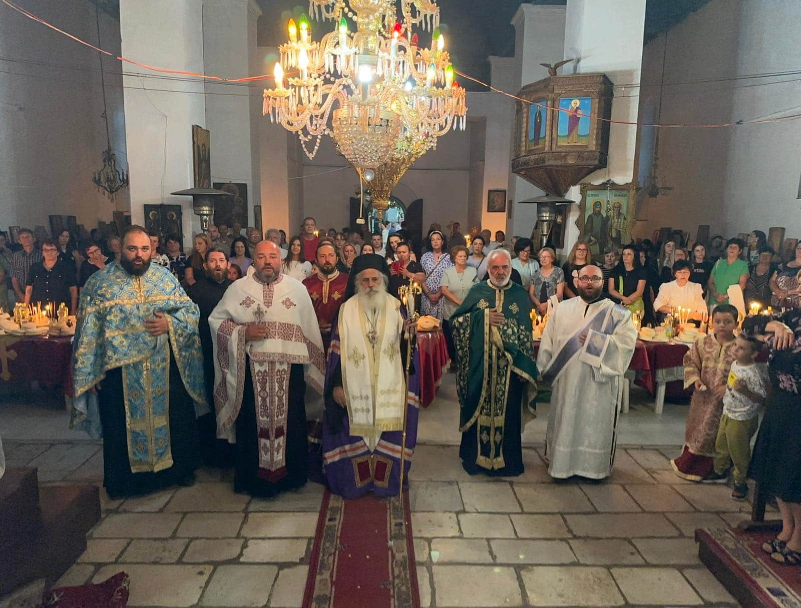 Празнична Вечерна богослужба во храмот „Успение на Пресвета Богородица“, во Трново
