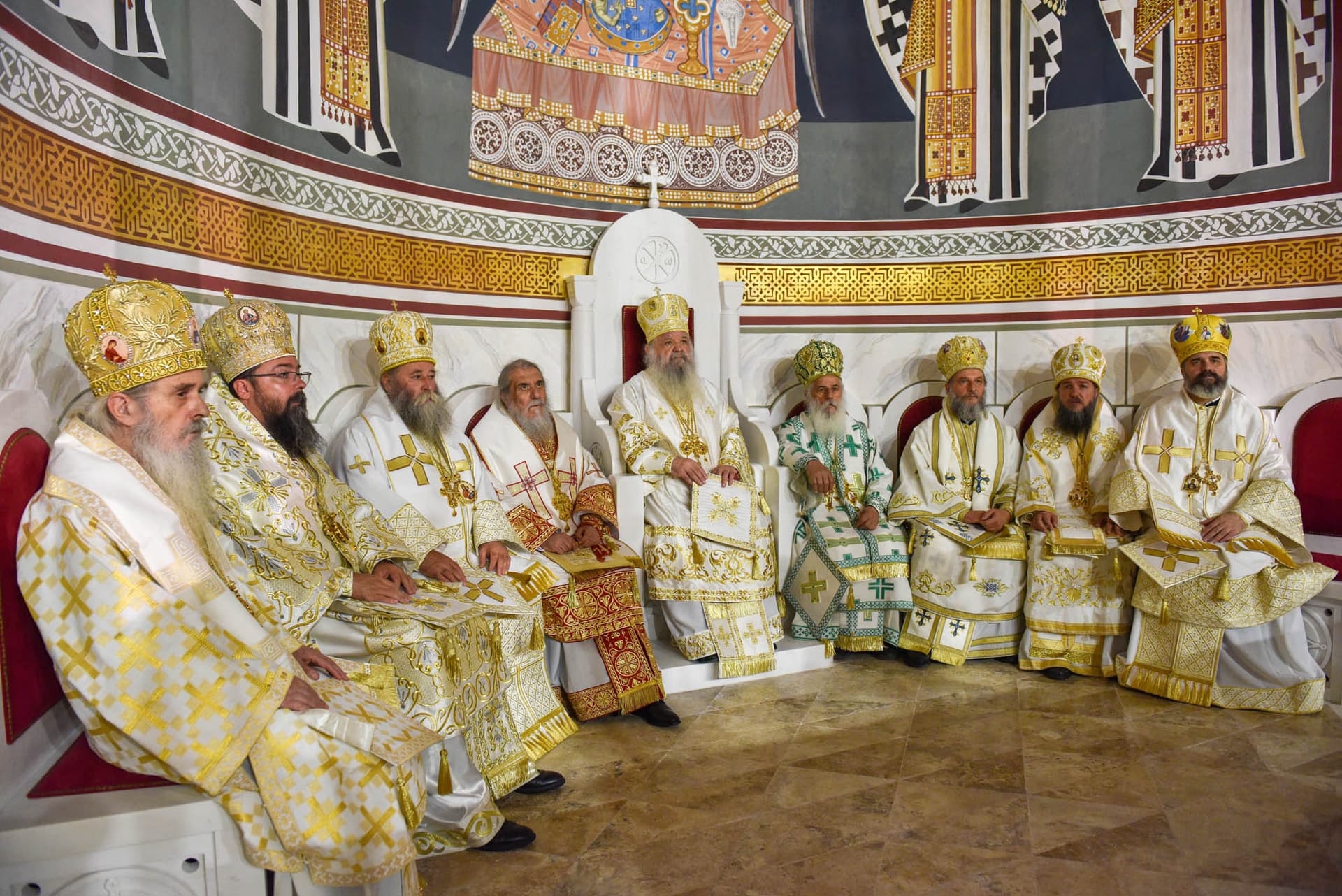 Осветување на храмот „Свети цар Константин и царица Елена“ во Скопје