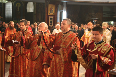 Архиерејска Божествена Литургија во соборниот храм на свети Климент Охридски во Скопје