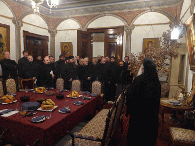 P1240260 Бадникова вечера, со свештенството од Преспанско-пелагониската епархија