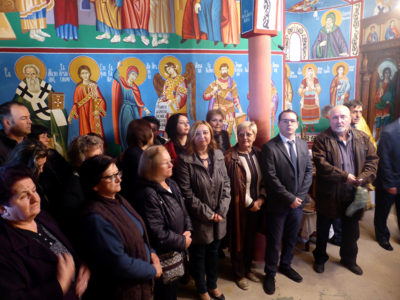 Осветување на храм на „Свети Јован Крстител“ во Штрбово - Ресен