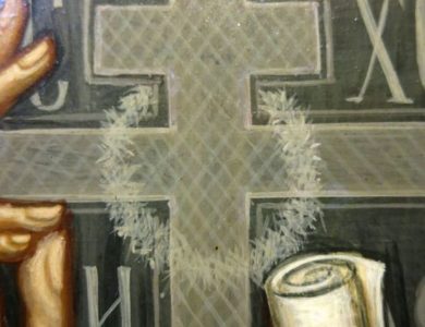 Неракотворен Трнов венец на иконата на преп. Серафим Вирицки
