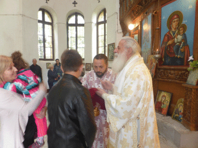 Архиерејска Литургија во Брусник