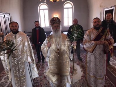 Влегување на Спасителот Господ Исус Христос во Ерусалим (Цветници) – Света Архиерејска Литургија во митрополитскиот храм „Свети Великомаченик Георгиј“, во Битола